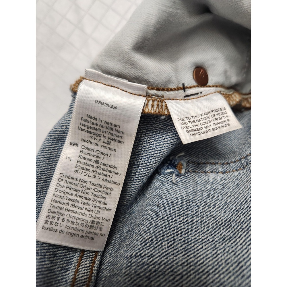 Madewell Jeans Womens 31 Blue The Perfect Vintage High Rise Crop‎ Frayed Hem - Picture 4 of 13